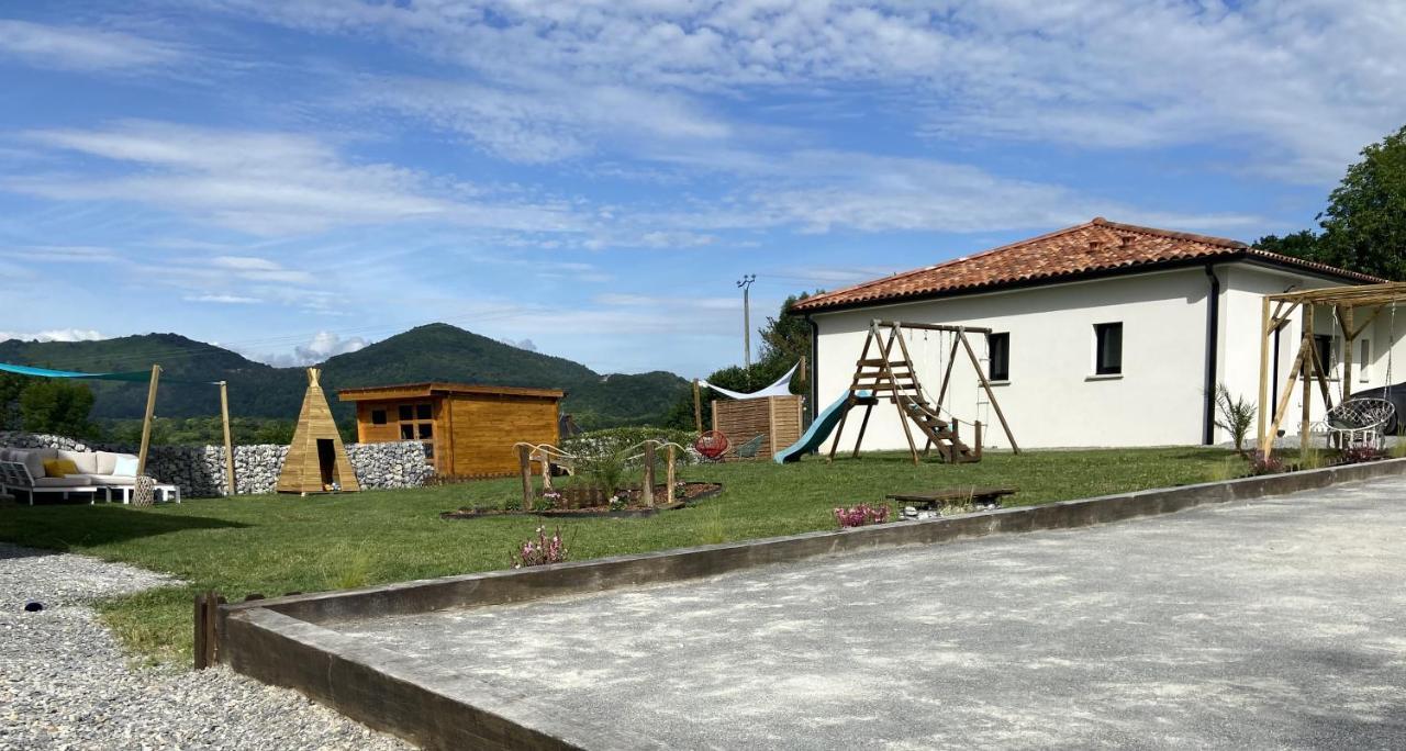 Villa Jacuzzi, Terrain De Petanque Et Aire De Jeux Vue Sur Les Pyrenees Seilhan エクステリア 写真