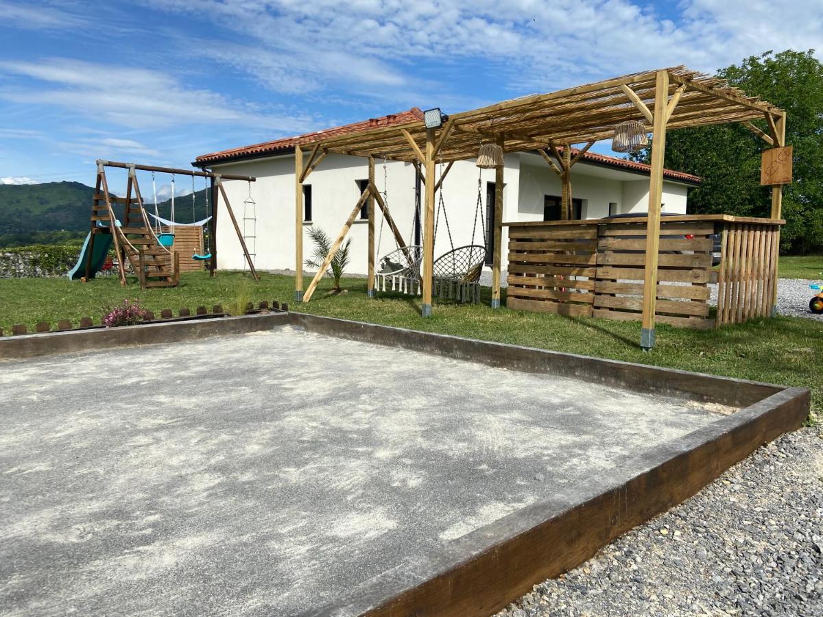 Villa Jacuzzi, Terrain De Petanque Et Aire De Jeux Vue Sur Les Pyrenees Seilhan エクステリア 写真